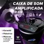 Imagem de Caixa de Som Amplificada Bluetooth Portátil e Microfone Karaoke