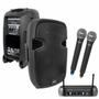 Imagem de Caixa De Som Ativa 12 Polegadas 350w Rms Com Mixer 4 Canais + 2 Microfones Sem Fio