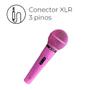 Imagem de Caixa De Som Bluetooth Bomber Play 770 Portátil Microfone com Fio Rosa Profissional Le Son