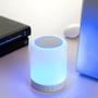 Imagem de Caixa De Som Bluetooth Cores E Iluminação Rgb Abajur