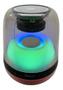 Imagem de Caixa de Som Bluetooth LED RGB Bommax - 8W, USB, Auxiliar