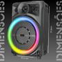 Imagem de Caixa De Som Bluetooth Portatil Super Potente Led Com Microfone 2000W pmpo