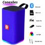 Imagem de Caixa De Som Bluetooth Rgb Com Rádio Fm Caixinha Potente Com Som Alto Entrada Usb