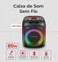 Imagem de Caixa de som Bluetooth sem fio Com Microfone, RGB 80W Potente.