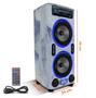 Imagem de Caixa De Som Bob Residencial Boa Amplificada 500w Kit 2 Vias 6 Pol + Player Bluetooth USB LED