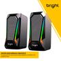 Imagem de Caixa de Som Bright Pegasus c/ Iluminação RGB c/ Entrada USB