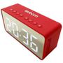 Imagem de Caixa de som com bluetooth e relogio despertador multimidia com visor espelho exbom - cs-mt6bt