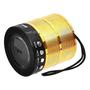 Imagem de Caixa de Som Dourado Bluetooth Mini Caixinha Inova
