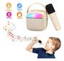 Imagem de Caixa de Som Karaokê Infantil Crianças Família Bluetooth LED com Microfone Sem Fio - Ka