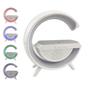 Imagem de Caixa de Som Luminaria G RGB Bluetooth Carregador Induçao Celular USB Radio FM Speaker Amplificador Potente Musica