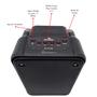 Imagem de Caixa de Som Luminosa Bluetooth Rádio FM Conexão Microfone Ajuste de Graves Pendrive 10W D4134