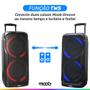 Imagem de Caixa de Som Moob Groove Com Alça Entrada para 2 Microfones Função TWS Bluetooth 5.0 e 2 Alto Falantes 1200W