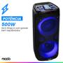 Imagem de Caixa de Som Moob Wave Bluetooth 5.0 TWS 2 Alto Falantes Painel LED e Entrada para 2 Microfones 500W
