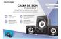 Imagem de Caixa De Som Para PC e Notebook 2.1 Caixinha Com Subwoofer 14W USB Conexão P2 SP172
