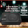 Imagem de Caixa de Som Para Retorno Monitor Palco Ativa Alto Falante 15" 300w Rms Titanium MA 15-300 Datrel