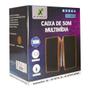 Imagem de Caixa De Som PC e Notebook 10w Usb P2 Madeira Potente Marrom