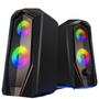Imagem de Caixa de Som Pc Gamer Notebook Lehmox K6 Potência e RGB para seu Setup com Subwoofer Integrado