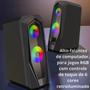 Imagem de Caixa de Som Pc Gamer Notebook Lehmox K6 Potência e RGB para seu Setup com Subwoofer Integrado