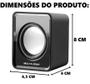 Imagem de Caixa de Som Pc Notebook Alimentação USB P2 Portátil Multi SP144