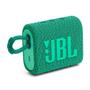 Imagem de Caixa de Som Portátil JBL GO3, Bluetooth, 4.2 W RMS, À Prova d' Água, Até 5 Hrs de Bateria, Verde - JBLGO3ECOGRN