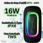 Imagem de Caixa de som portátil sistema TWS 16W potência resistente à água IPX6 Tomate MTS-6009