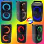 Imagem de Caixa de Som Potência 15W Multi-Funções FM Bluetooth Com Luzes RGB Alta Qualidade KA8910