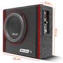 Imagem de Caixa De Som Slim Automotivo Amplificada Shutt 400w Subwoofer Concept 8 Polegadas LED Grave Forte