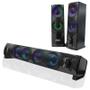 Imagem de Caixa de som Soundbar e Subwoofer para Computador e Notebook 12W com Led Knup - KP-6040