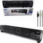 Imagem de Caixa de som Soundbar e Subwoofer para PC e Notebook Multimídia 12W Usb P2 com Led Knup - KP-6040