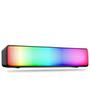 Imagem de Caixa de Som Soundbar Gamer PC Notebook Subwoofer RGB LED Multimídia KP-RO811