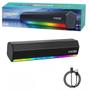 Imagem de Caixa De Som SoundBar Gamer Pc RGB Forte Amplificada Bluetooth LED Note Tv