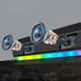 Imagem de Caixa De Som SoundBar Gamer Pc RGB Forte Amplificada Bluetooth LED Note Tv