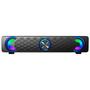 Imagem de Caixa De Som Soundbar Gamer Round Led Rgb 7 Cores Usb Aux