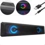 Imagem de Caixa de Som Soundbar USB e P2 Led RGB Para TV PC e Notebook