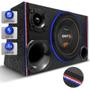 Imagem de Caixa De Som Trio Automotivo 700w RMS Subwoofer Bomber Outdoor 12 Polegadas LED Neon Grave Forte