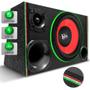 Imagem de Caixa De Som Trio Automotivo Champion Subwoofer Beatz 12 Polegadas 550w RMS LED Neon