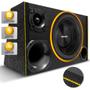 Imagem de Caixa De Som Trio Automotivo Champion Subwoofer Shutt 4D 12 Polegadas 600w RMS LED Neon