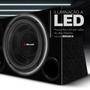 Imagem de Caixa De Som Trio Automotivo Champion Subwoofer Shutt 4D 12 Polegadas 600w RMS LED Neon