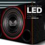 Imagem de Caixa De Som Trio Champion 800w Subwoofer 12 Polegadas Bomber Bicho Papão LED Grave Forte Automotivo