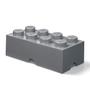 Imagem de Caixa de tijolos de armazenamento LEGO - Empilhável - Brick 8, Stone Grey