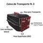 Imagem de Caixa de Transporte Alça e Porta Resistente P/ Pet N3 Preto
