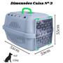 Imagem de Caixa de Transporte Cães Gatos Neon Durapets Nº3