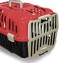Imagem de Caixa de Transporte Gato Cachorro Pequeno Porte N1 Vermelha