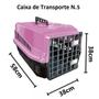 Imagem de Caixa de Transporte Grande N5 Cães e Gatos até 15kg Rosa
