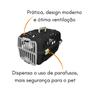 Imagem de Caixa De Transporte Joy N1 Furacão Pet Para Cães E Gatos Até 6kg - MARROM