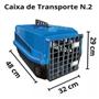 Imagem de Caixa de Transporte N2 Pet Cães e Gatos Filhote até 7kg Azul
