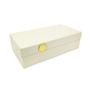 Imagem de Caixa Decorativa Off White com Detalhe Dourado - 25x13 cm