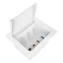 Imagem de Caixa Embutir 3 Tomada 2 HDMI 1 RJ45 1 USB Charger mesa