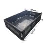 Imagem de CAIXA FECHADA 26L PRETA 39x14x60CM MS16FA CAIXA EMPILHAVEL CONTENTOR FECHADO