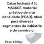 Imagem de CAIXA FECHADA 45L BRANCA 43,8x19,3x66,5CM COM FURO MS36CF